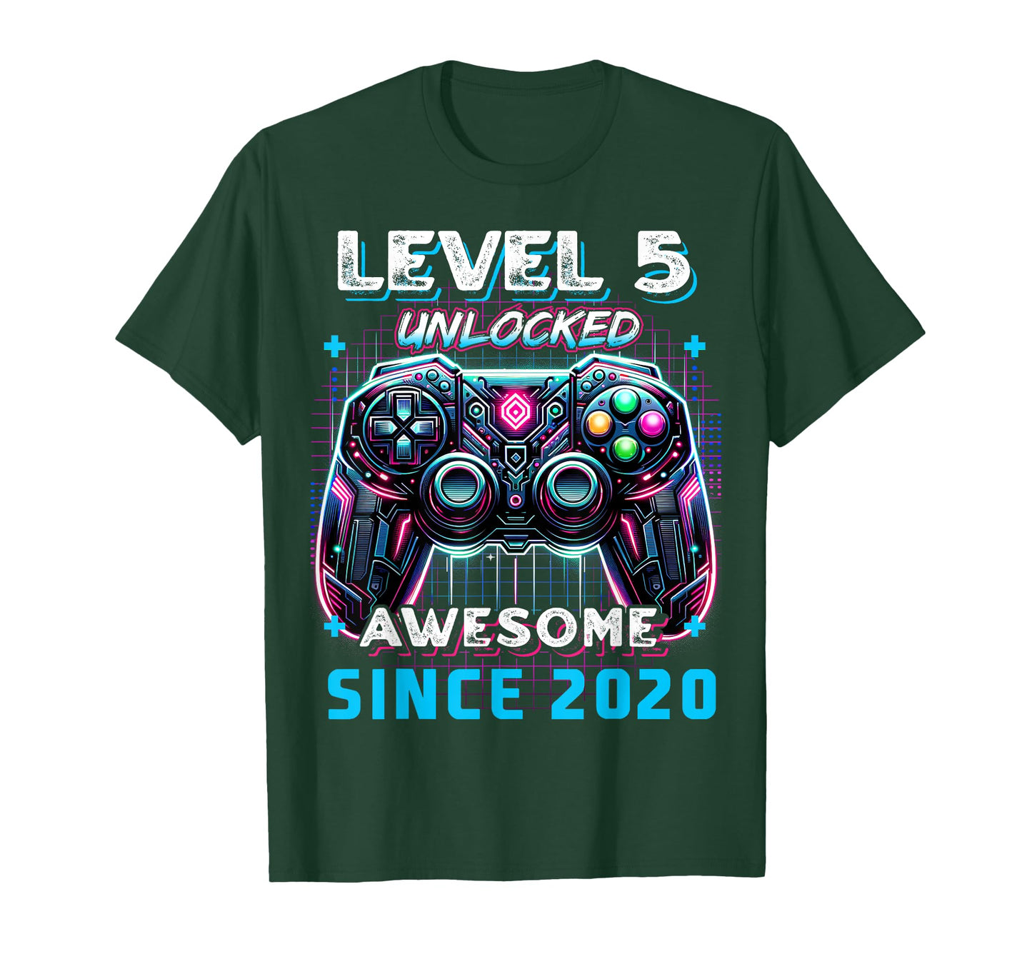5th Birthday Boy Level 5 Gamer 5 Year Video Game Party T-Shirt