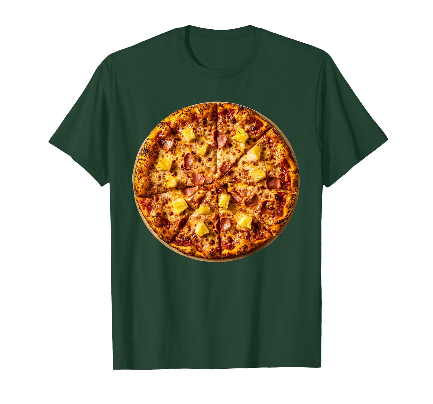 Huge Hawaiian Pizza Graphic for Birthdays, Costumes and Fun T-Shirt