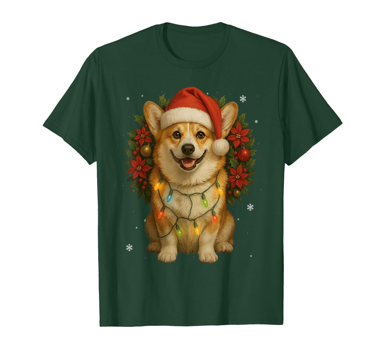 Cute Corgi Mistletoe Christmas Animal Xmas Dog Holidays T-Shirt