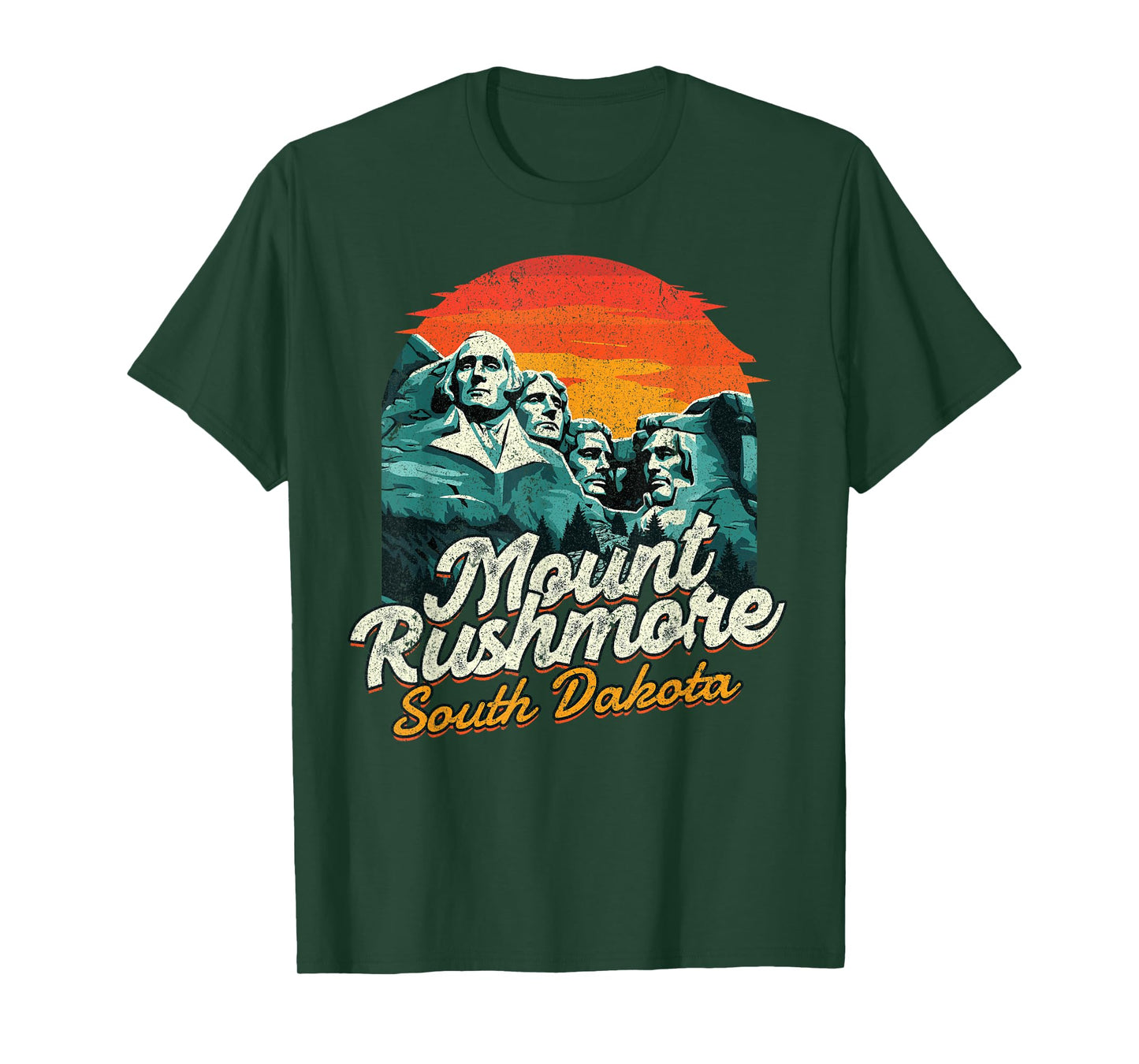 Vintage Mount Rushmore South Dakota National Park Souvenir T-Shirt