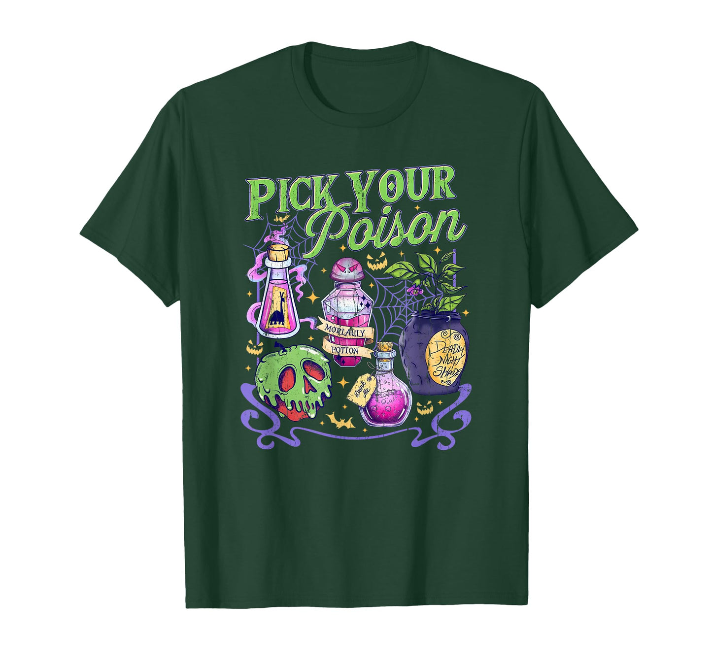 Pick Your Poison, Vintage Princess Halloween, Funny Poison T-Shirt