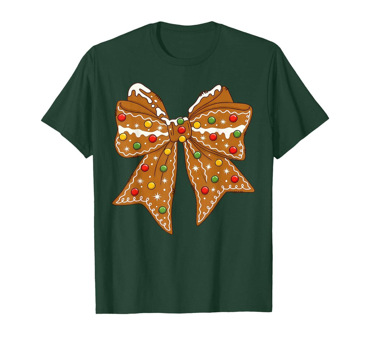 Christmas Gingerbread Coquette Matching Family Xmas Holiday T-Shirt
