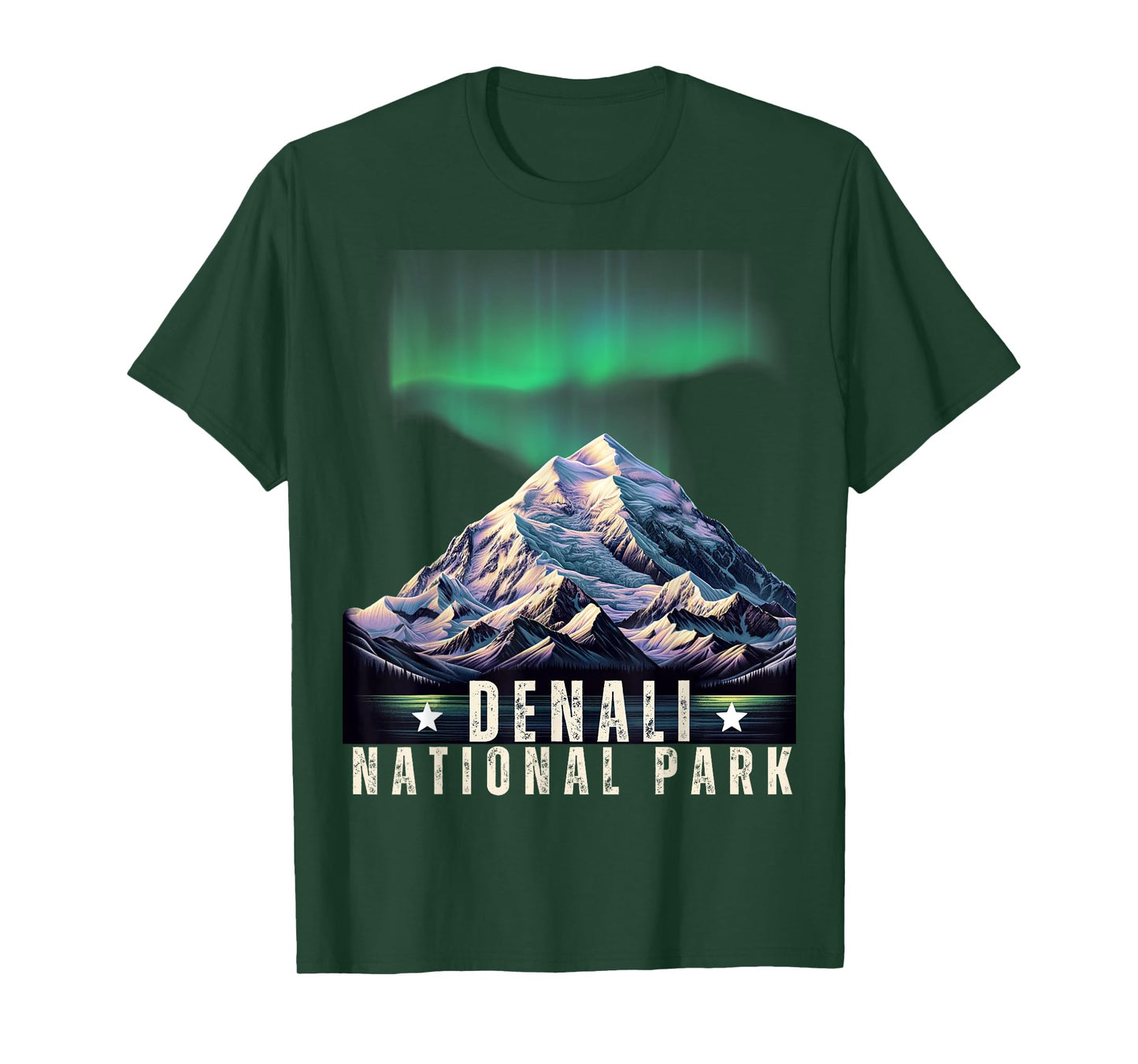 Denali National Park Vintage Alaska Denali Mountain Peak T-Shirt