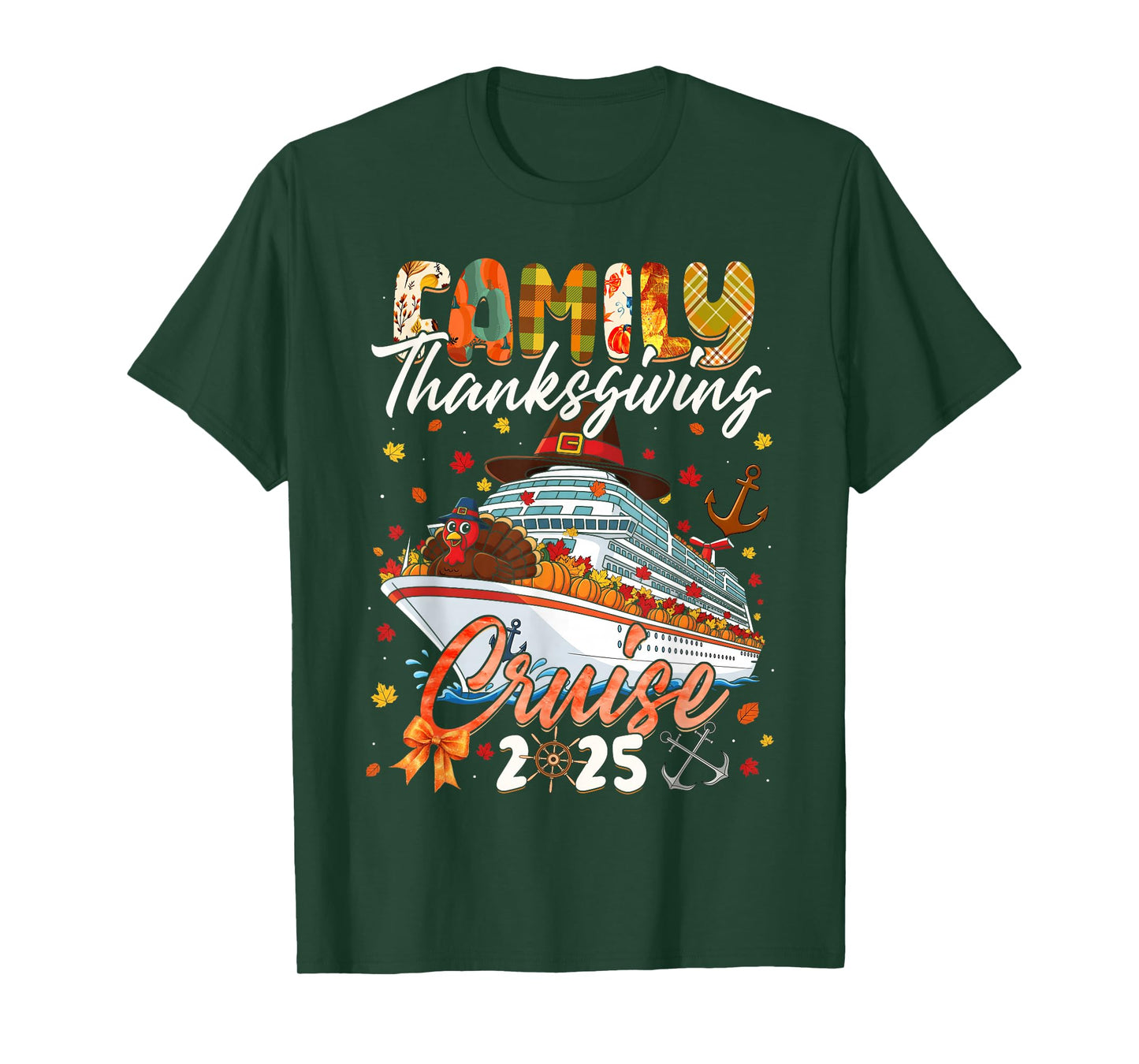 Family Thanksgiving Cruise Squad 2025 Matching Men Women Kid T-Shirt