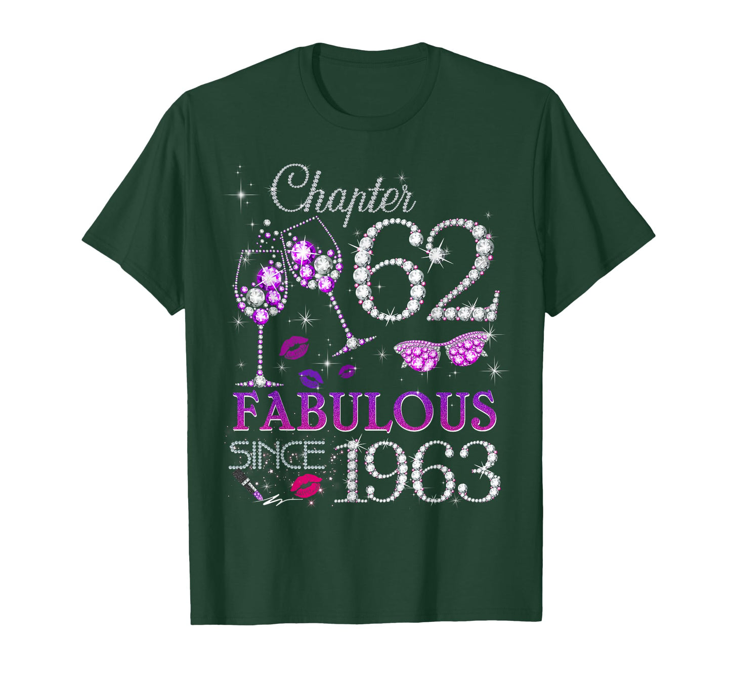 Womens Chapter 62 Fabulous Since 1963 62nd Birthday Queen T-Shirt