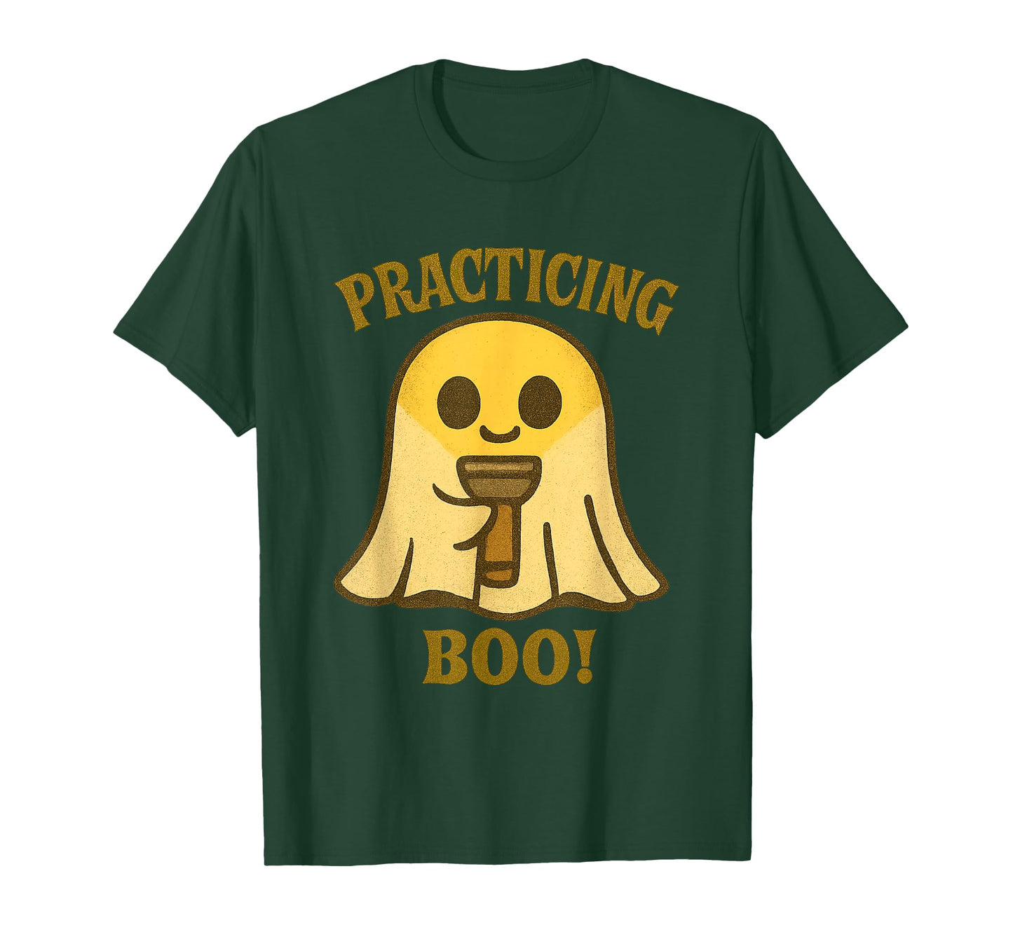 Practicing Boo Ghost Halloween Costume Teens Girls Women Men T-Shirt
