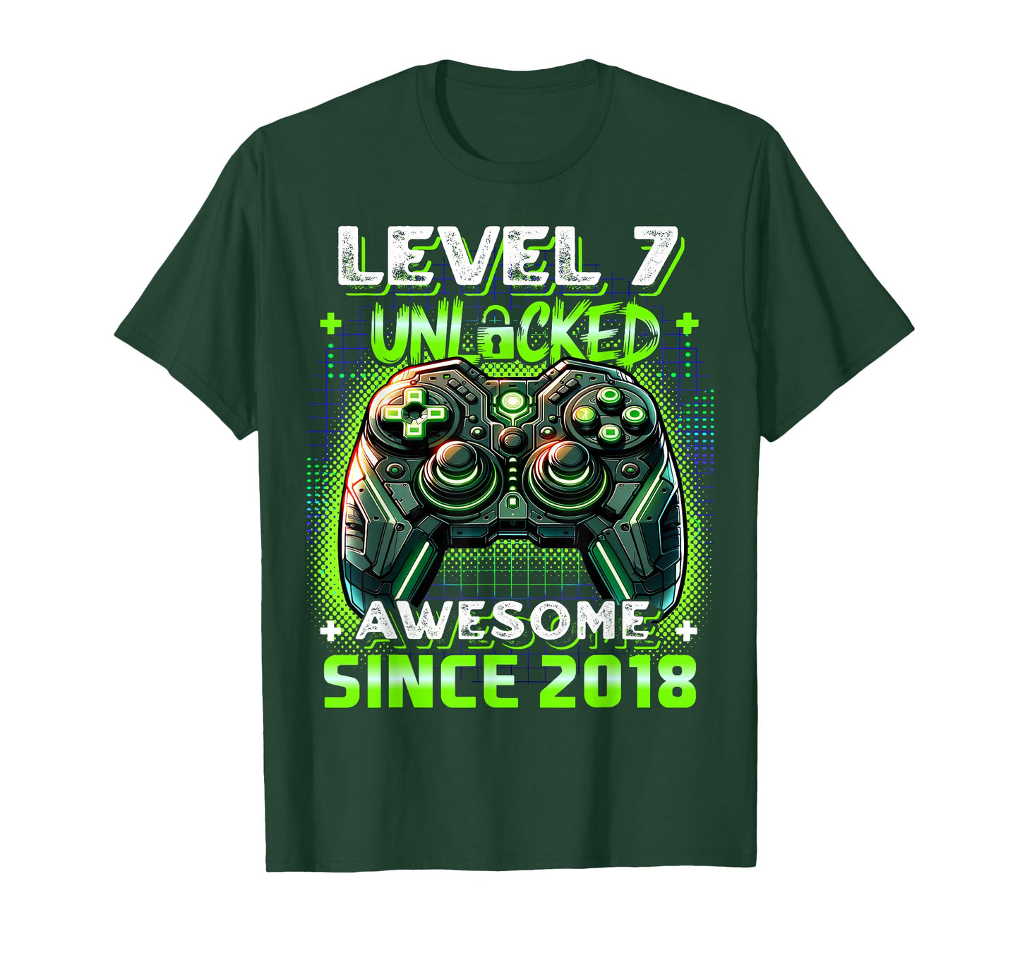 7th Birthday Boy Level 7 Gamer 7 Year Video Game Party T-Shirt