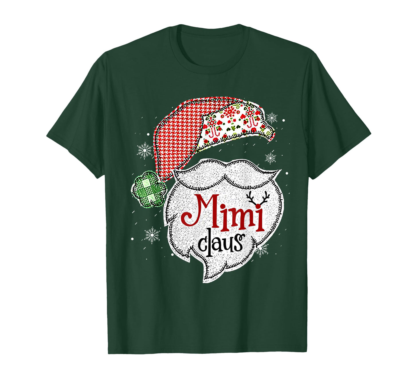 Mimi Claus Christmas Lights Pajama Family Matching T-Shirt