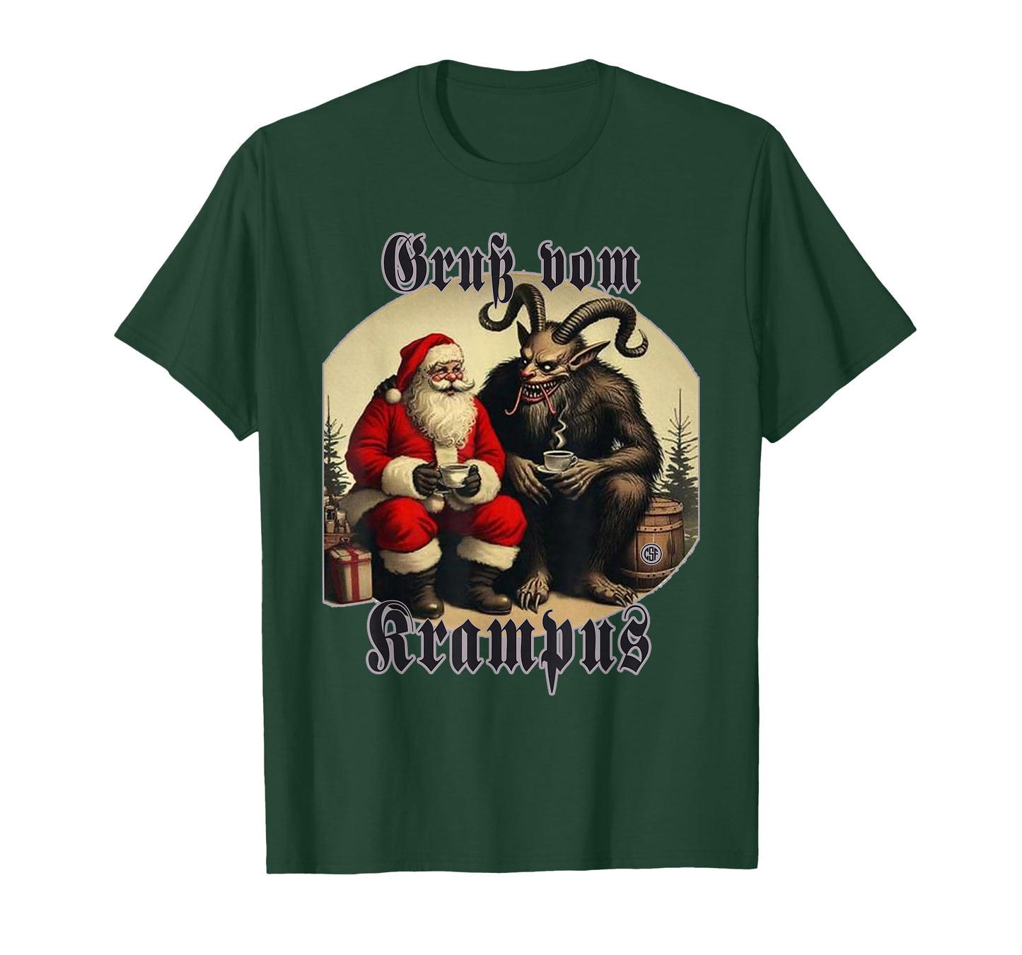 Greeting from Krampus Christmas Legend Figure T-Shirt