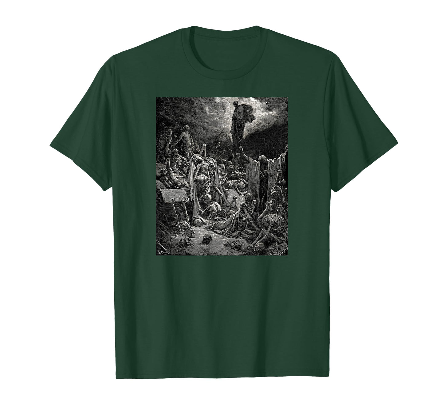 The Vision of the Valley of Dry Bones Gustave Dore T-Shirt