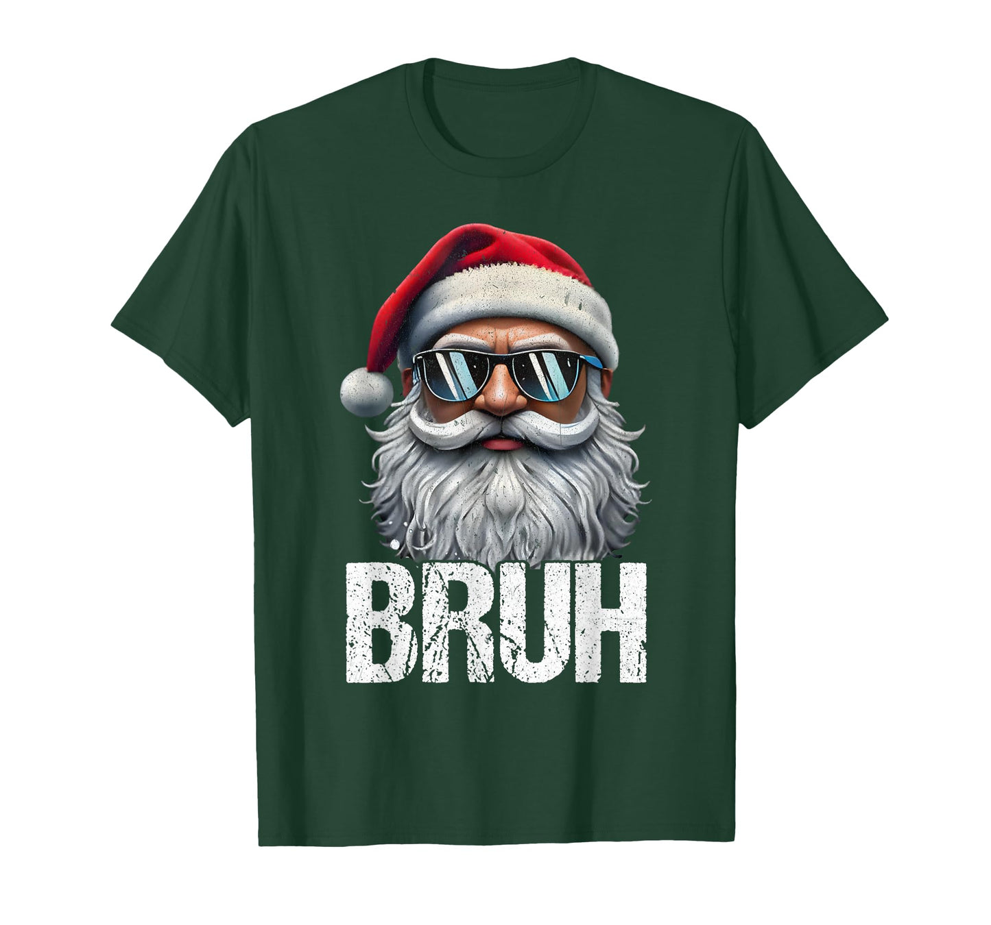 Bruh Santa Claus Christmas Funny Xmas for Mens Boys T-Shirt