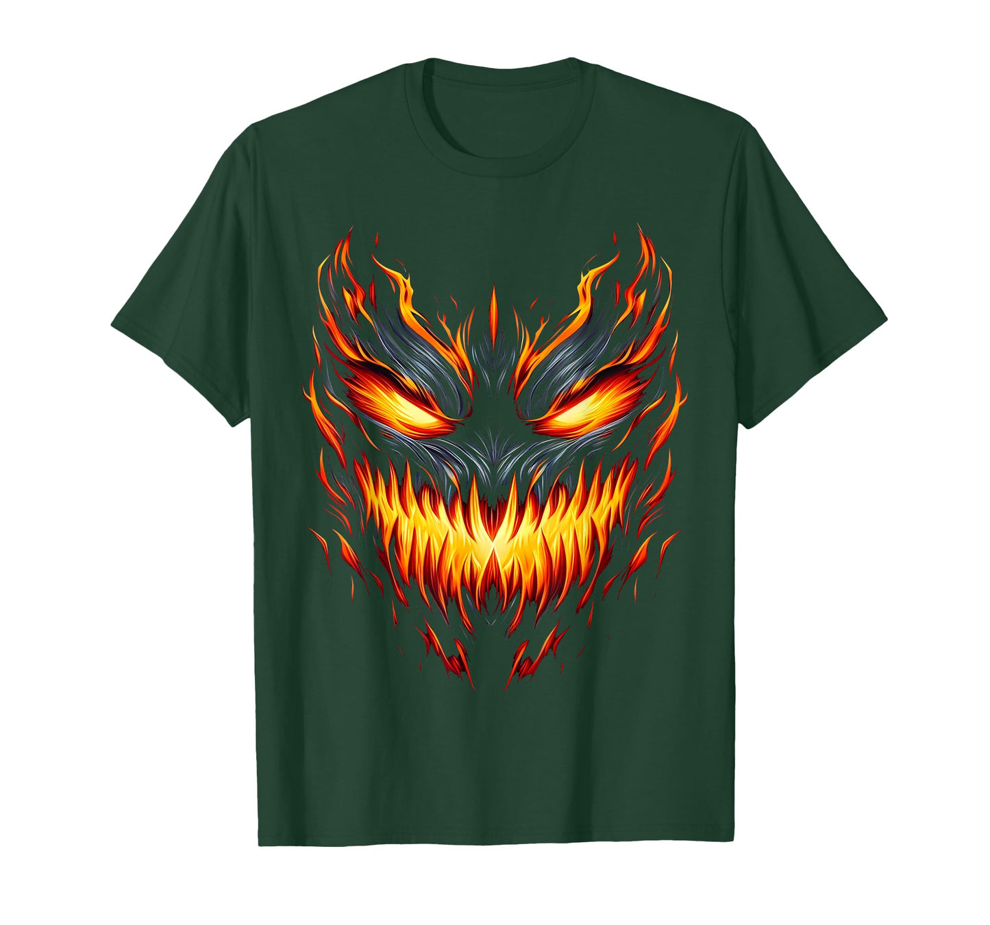 Jack o Lantern Scary Pumpkin Halloween Men Boys Kids T-Shirt