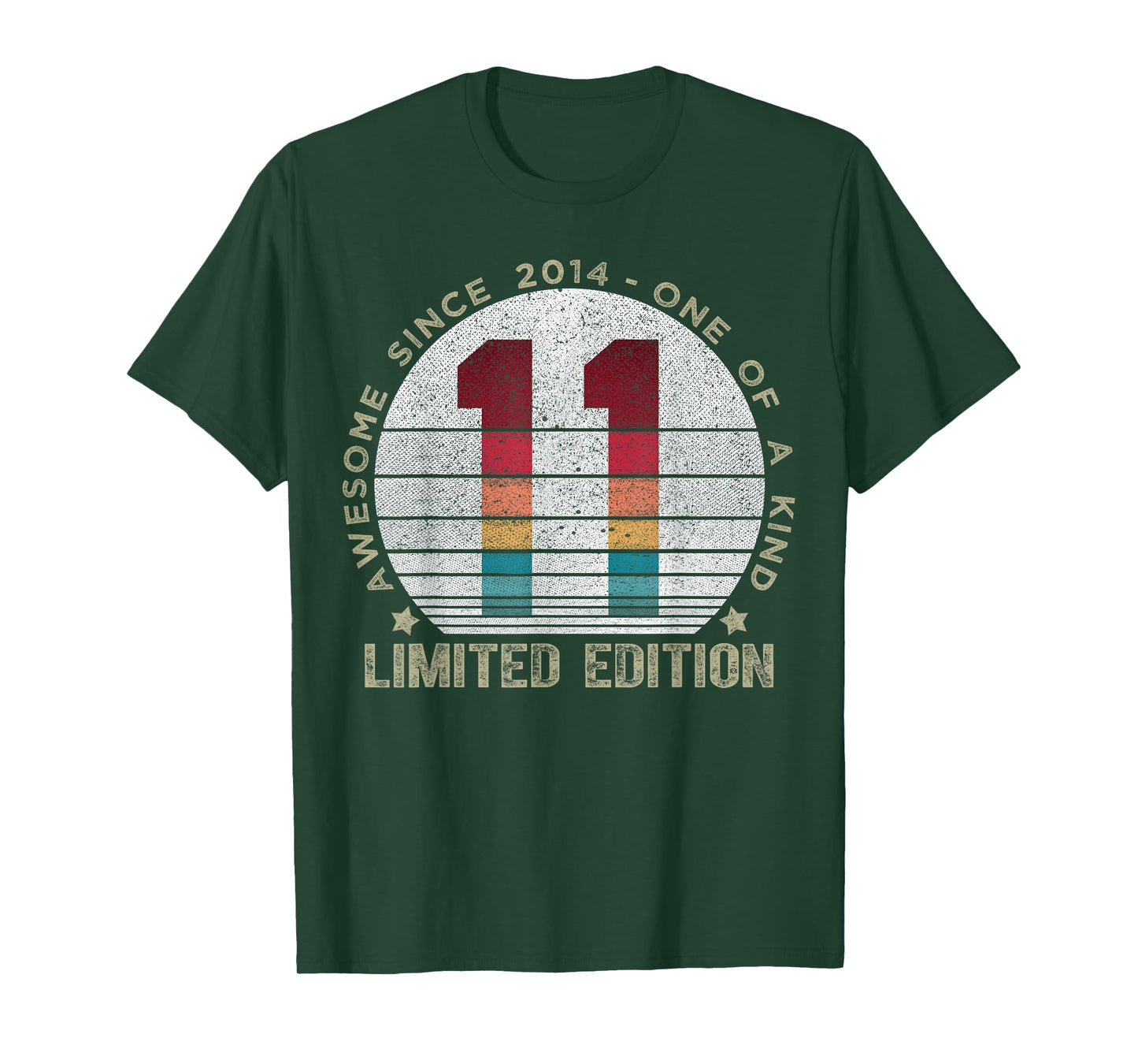 11 Year Old Gifts Vintage 2014 Limited Edition 11th Birthday T-Shirt