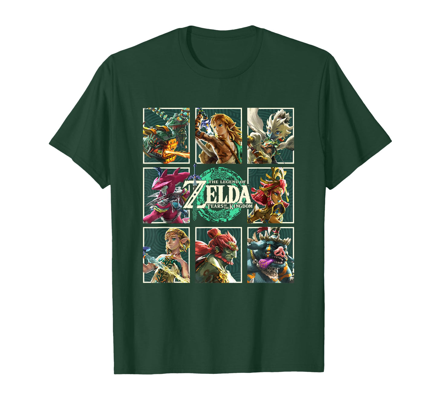 The Legend of Zelda Tears Of The Kingdom Character Boxes T-Shirt
