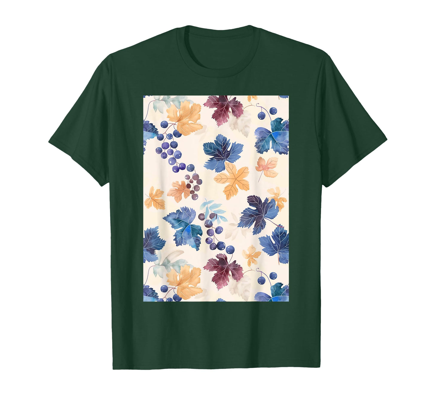 Vintage Pattern Art Grape T-Shirt