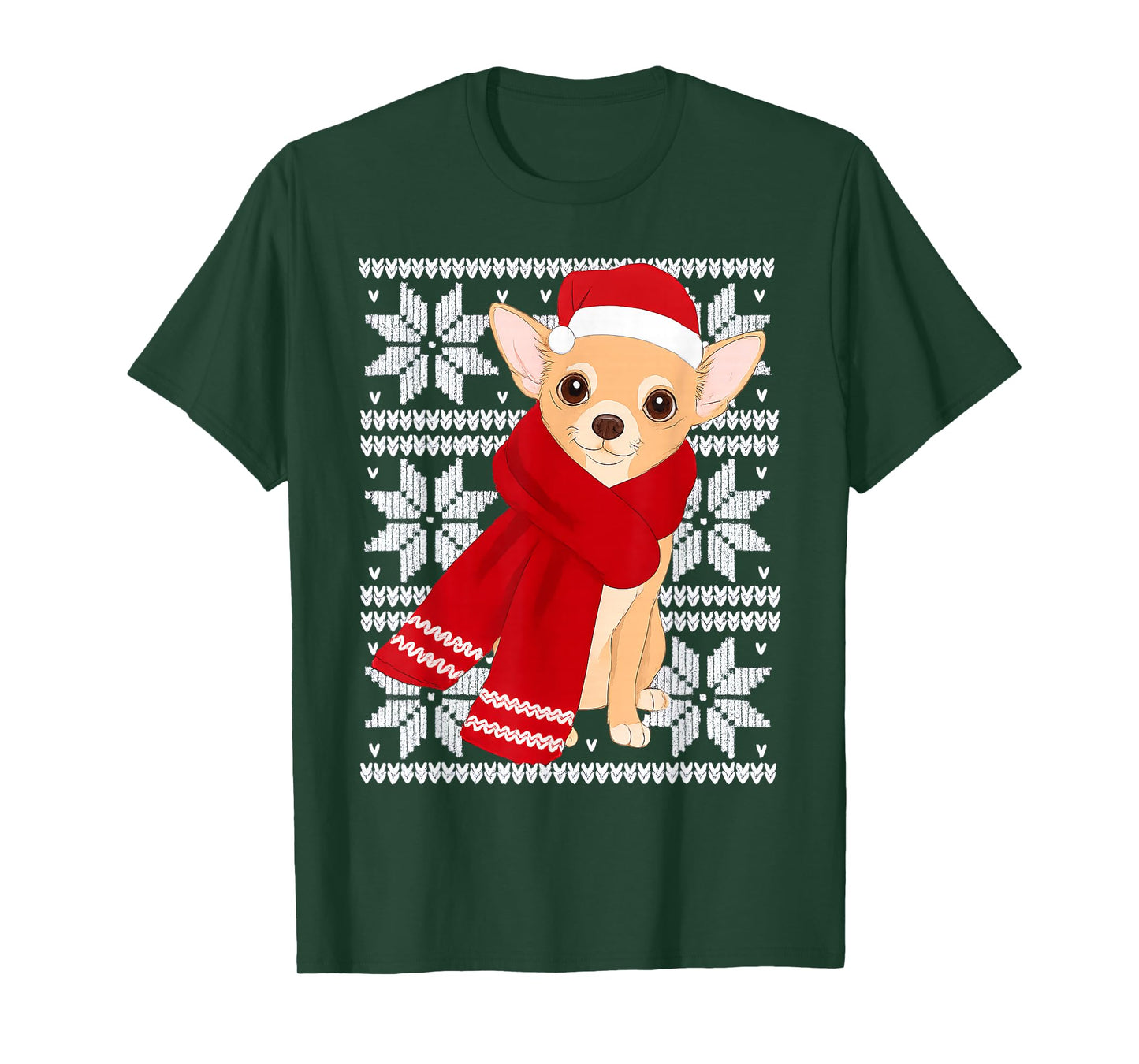 Chihuahua Ugly Christmas Holiday Dog Lover T-Shirt
