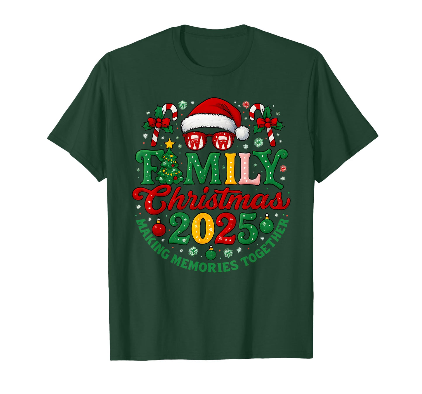 Family Christmas 2025 Christmas Squad Xmas Matching Pajamas T-Shirt