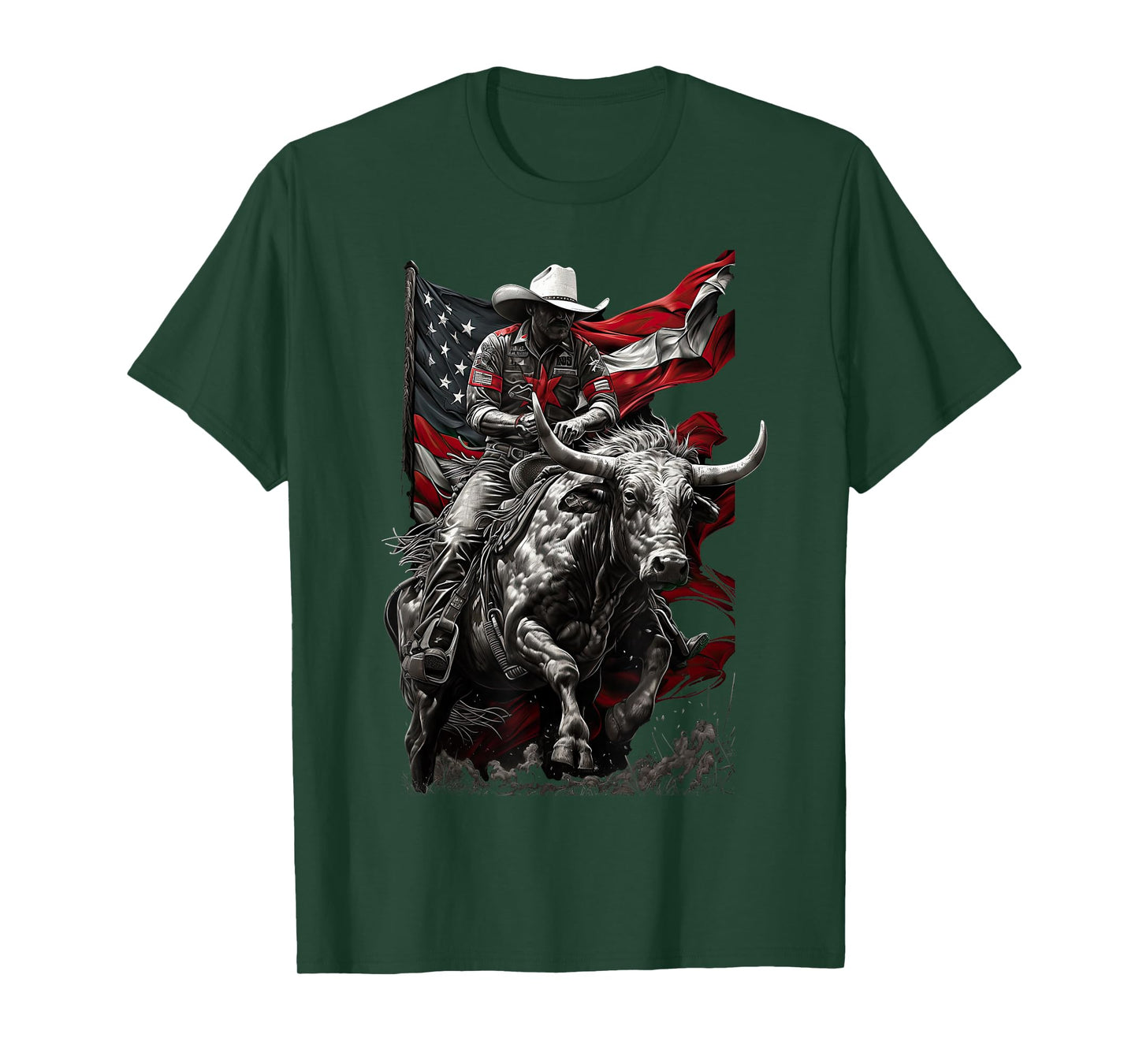 Rodeo Bucking Bull Riding Cowboy western T-Shirt