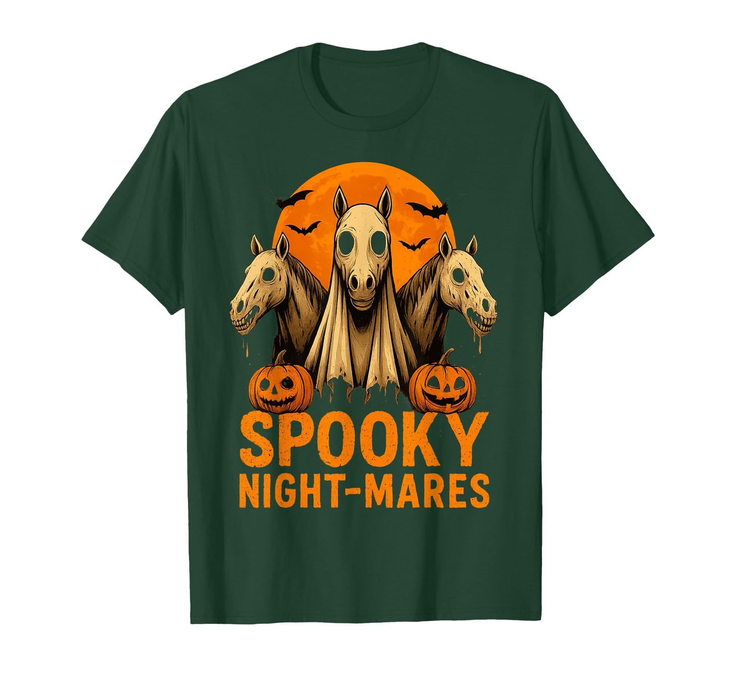 Spooky Night-Mares Halloween Spooky Season Funny Horses T-Shirt