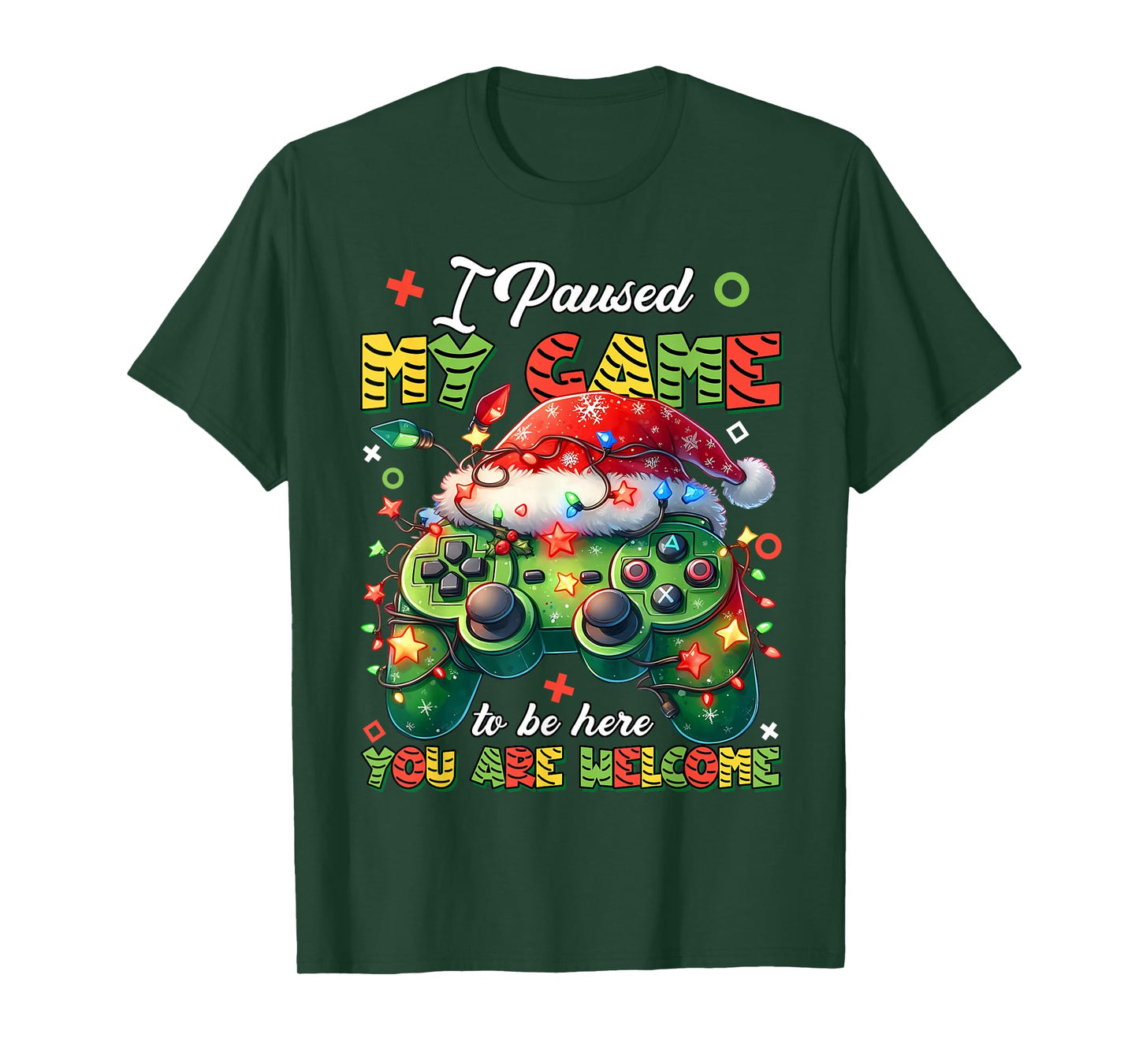 Cute Ghost Christmas Santa Spooky Women Men Girl Boy T-Shirt