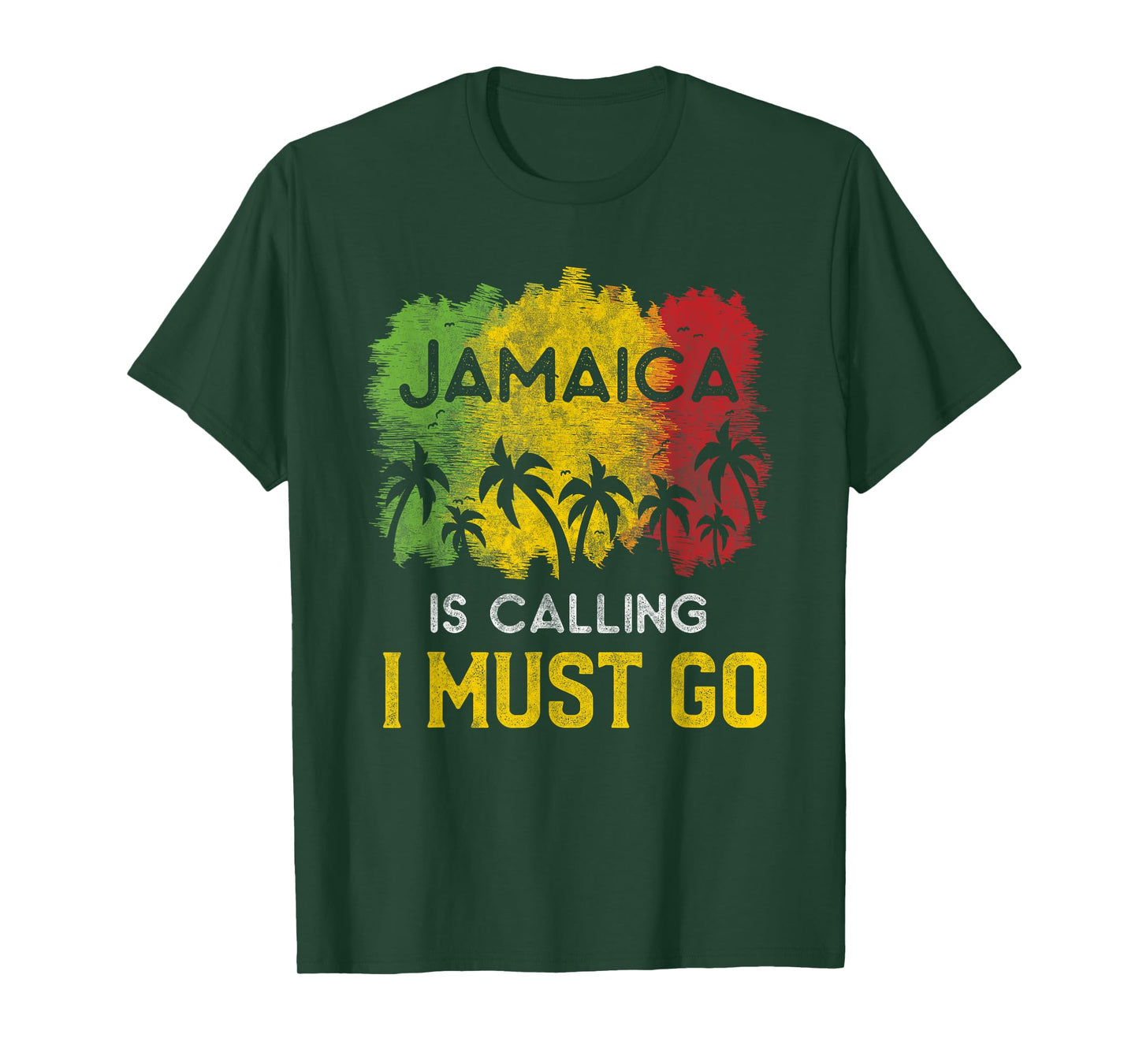 Jamaica Is Calling I Must Go Beach Vacation Sunset T-Shirt