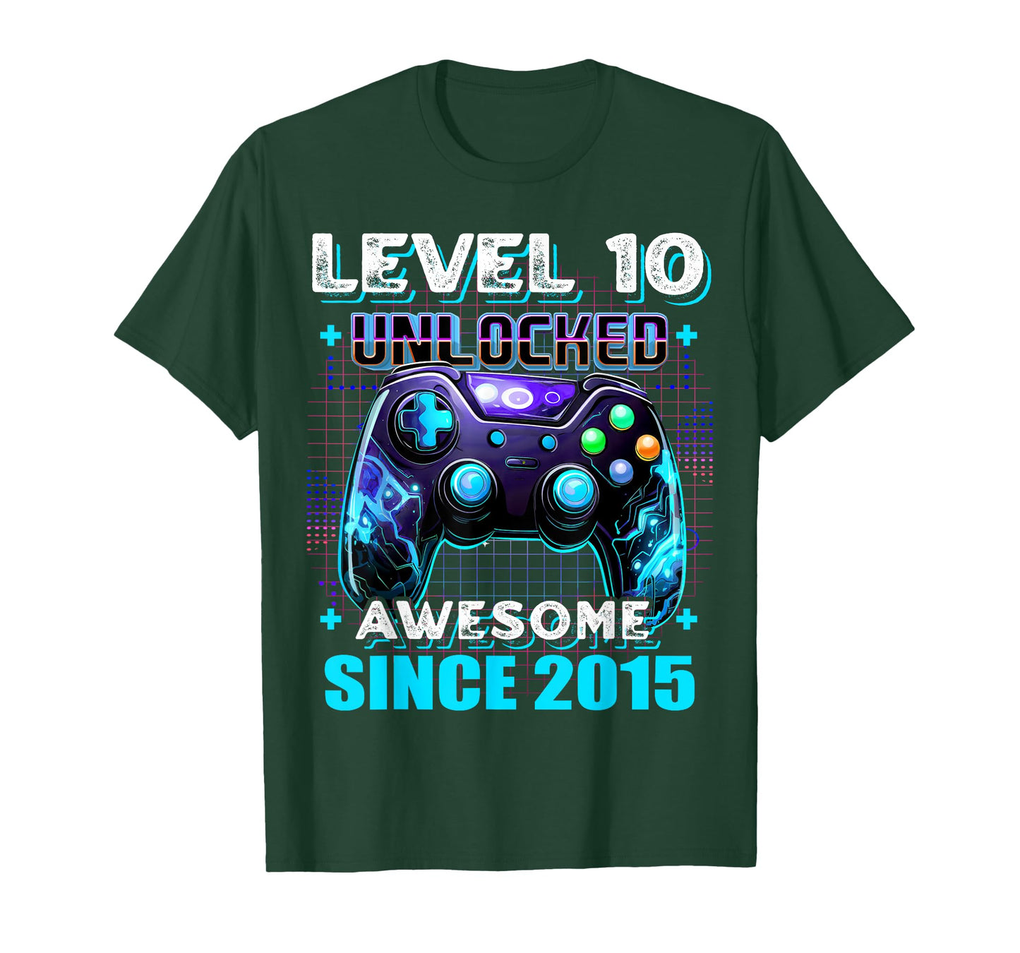 10th Birthday Boy Level 10 Gamer 10 Year Video Game Party T-Shirt