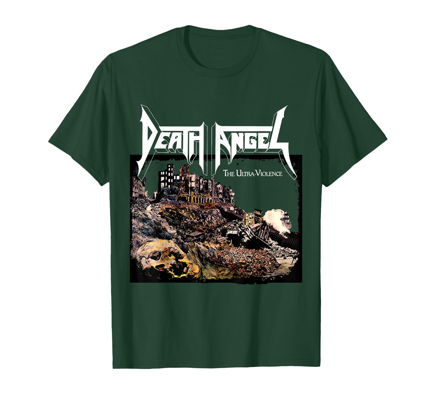 Manic Merch LLC Death Angel The Ultra Violence T-Shirt, Black, Small, Unisex-Adults, Short Sleeve, T-Shirt