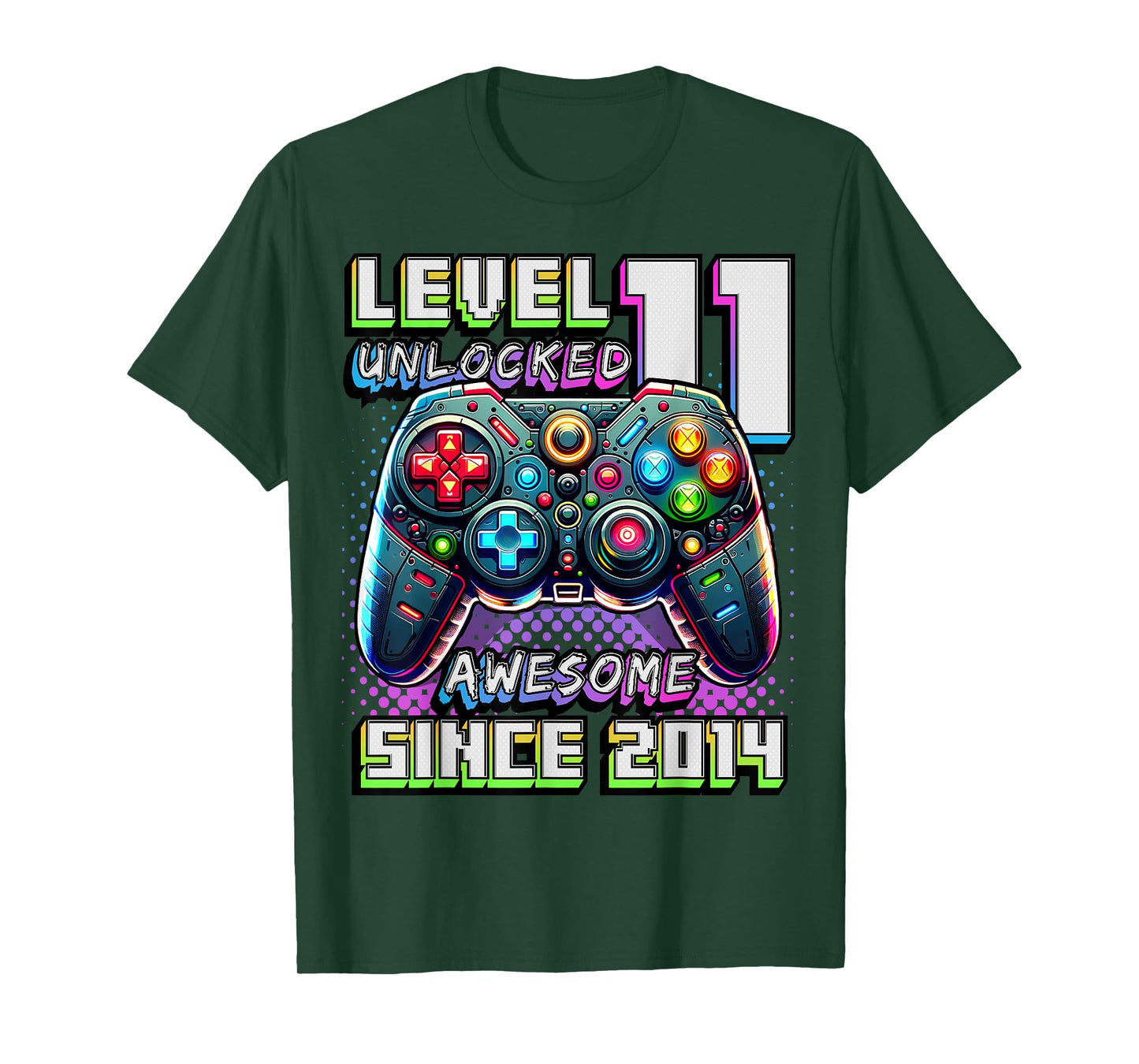 11th Birthday Boy Level 11 Gamer 11 Year Video Game Party T-Shirt