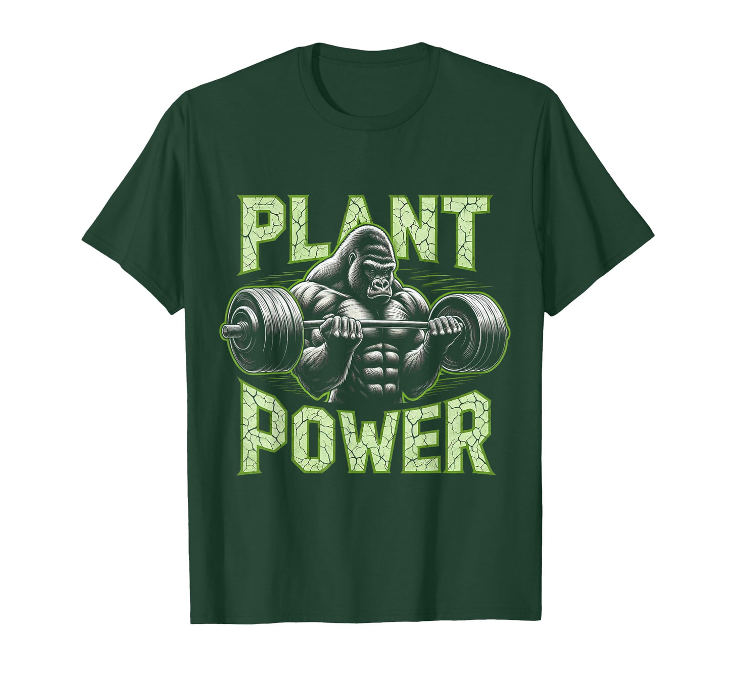 Plant Power Tee - Vegan and Vegetarian Gym Workout Fitness T-Shirt