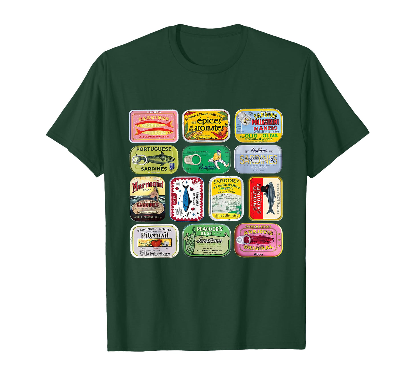 Sardine Fisherman Aesthetic Vintage Beach Coastal Sardine T-Shirt