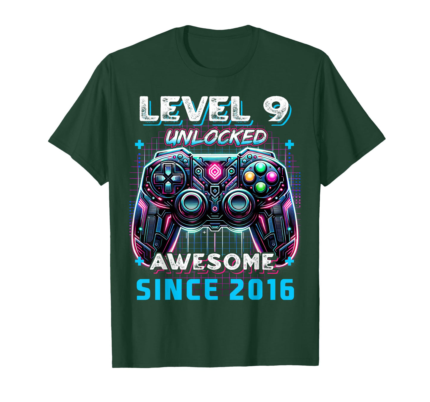 9th Birthday Boy Level 9 Gamer 9 Year Video Game Party T-Shirt