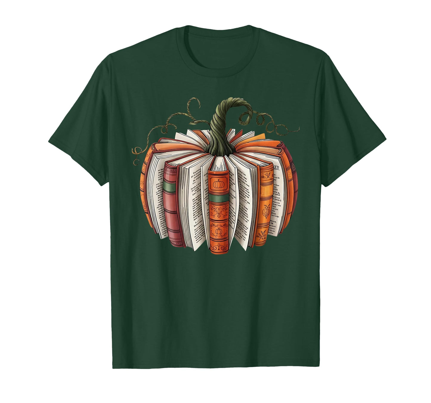 Fall Book Pumpkin Halloween T-Shirt