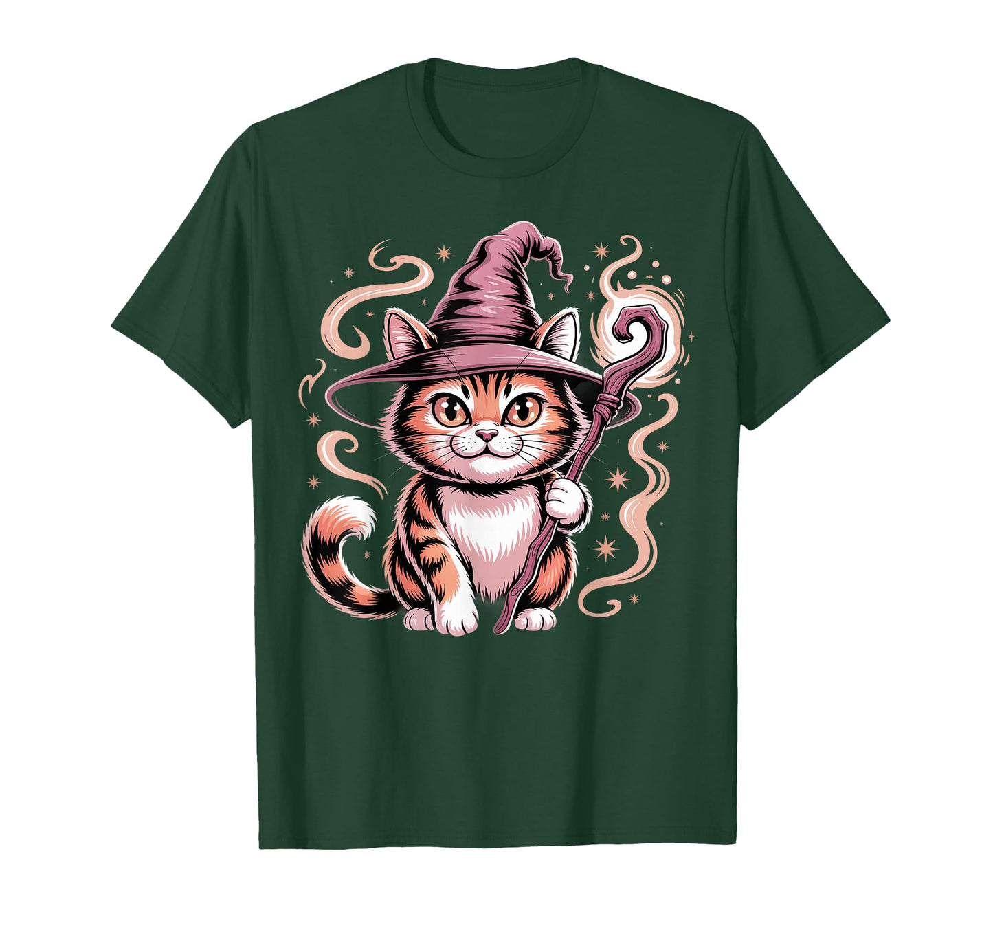 Wizard Cat Weird Funny Halloween Meme T-Shirt
