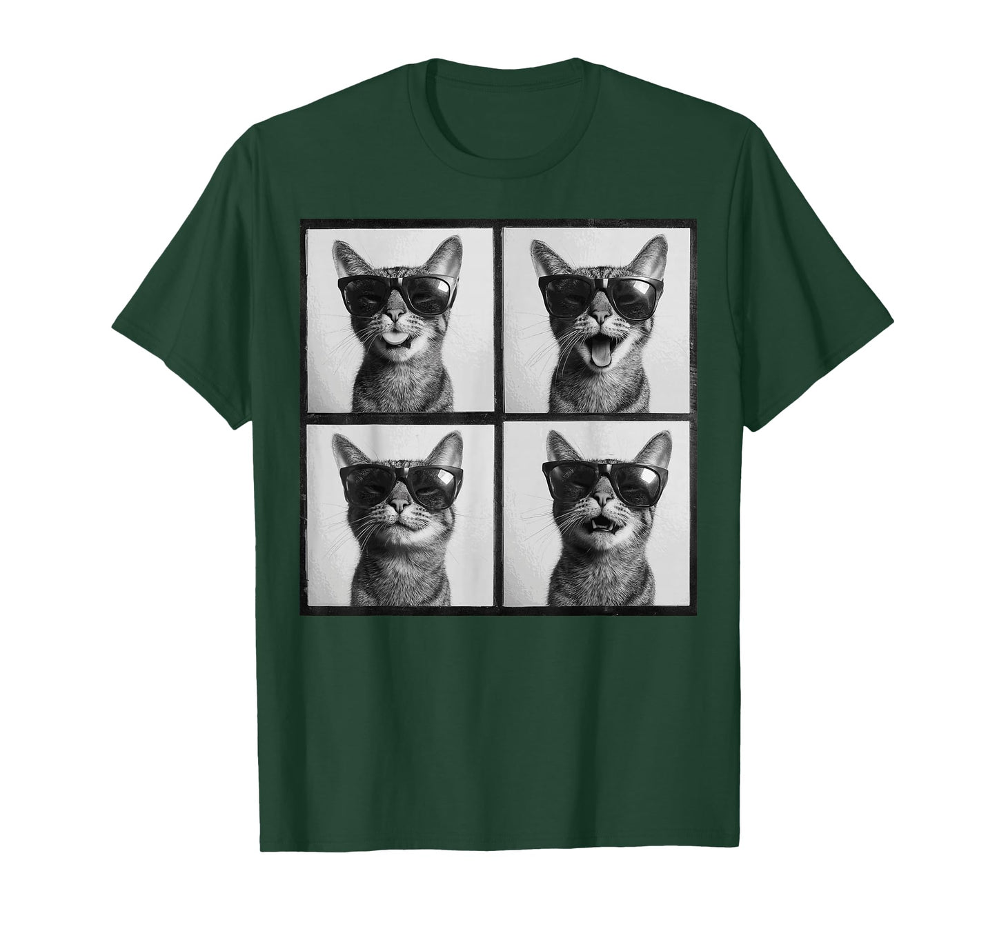 Funny Graphic Cat Photobooth Selfie Funny T-Shirt