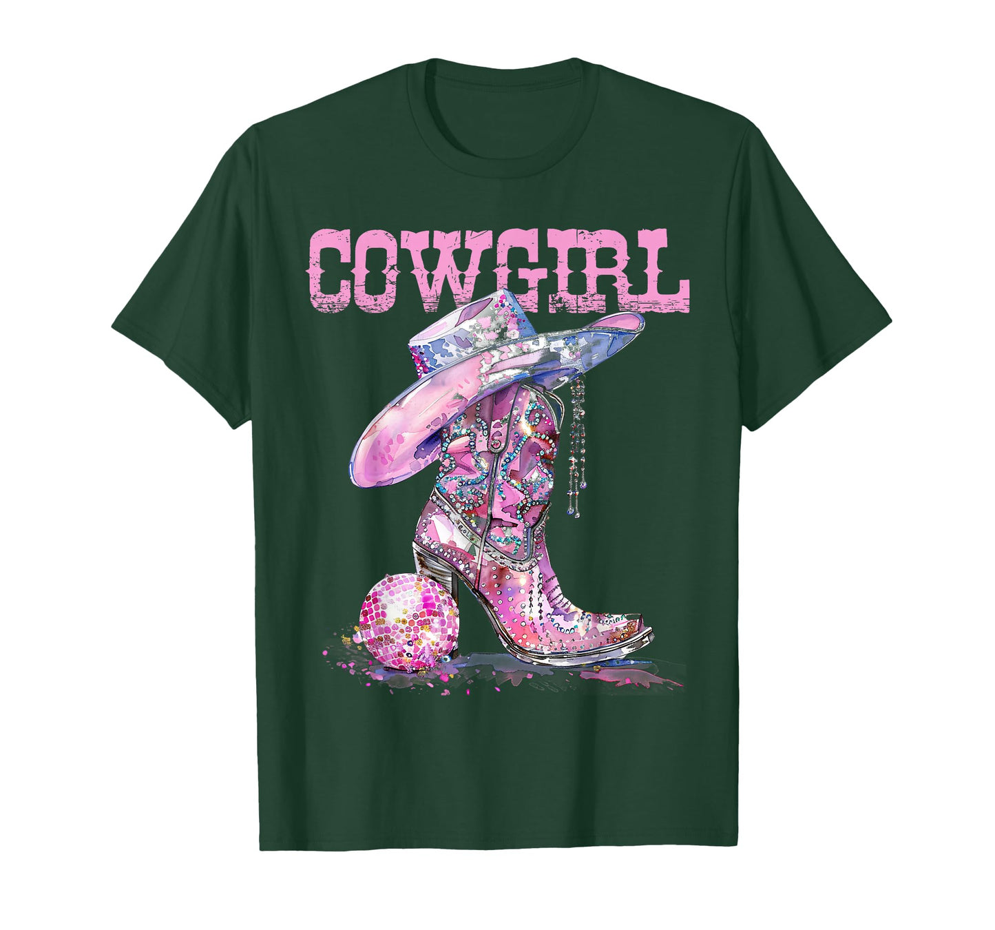 Cowgirl Country Concert Outfit for Women, Youth & Teen Girls T-Shirt