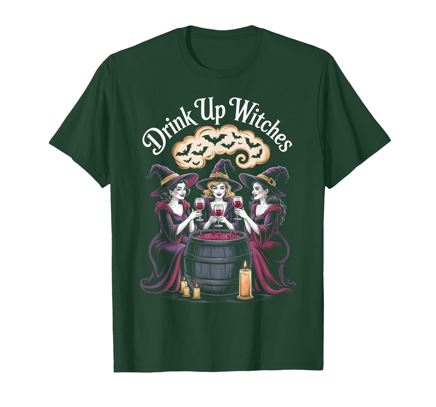 Drink Up Witches Funny Halloween Wine Party T-Shirt