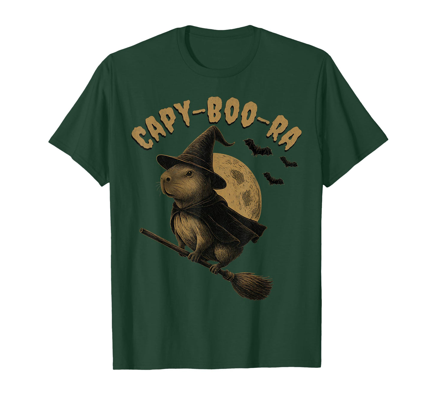 Capyboora Capy-Boo-Ra Capybara Ghost Sheet Halloween T-Shirt