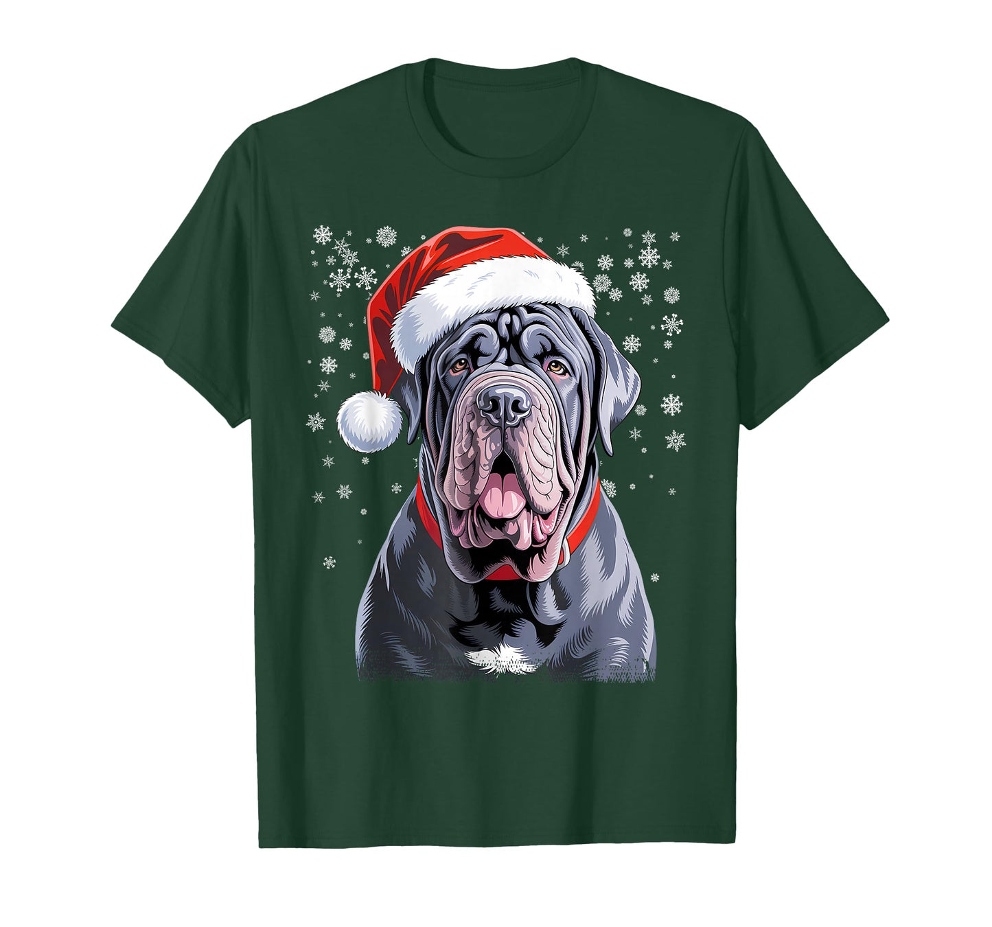 Funny German Boxer Santa Christmas Dogs T-Shirt