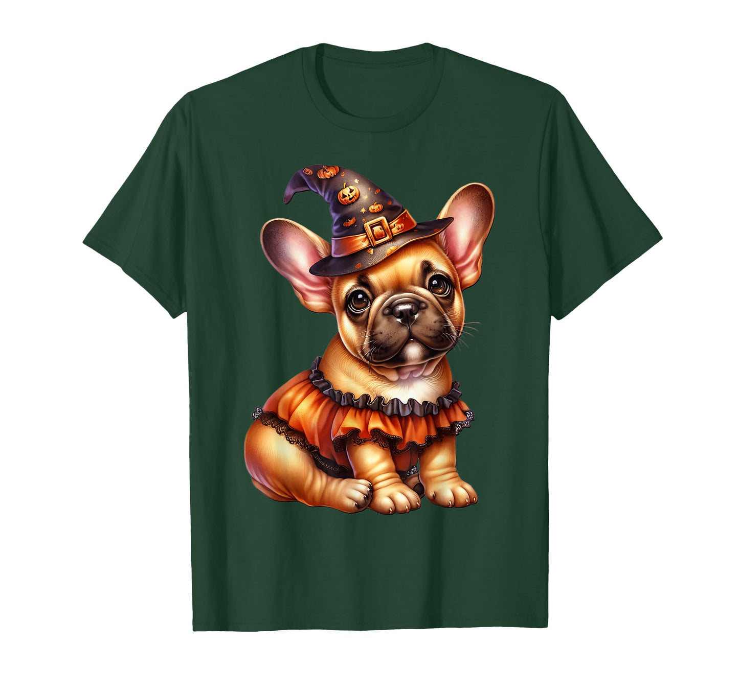 Halloween Frenchie Puppy Graphic for French Bulldog Mom T-Shirt