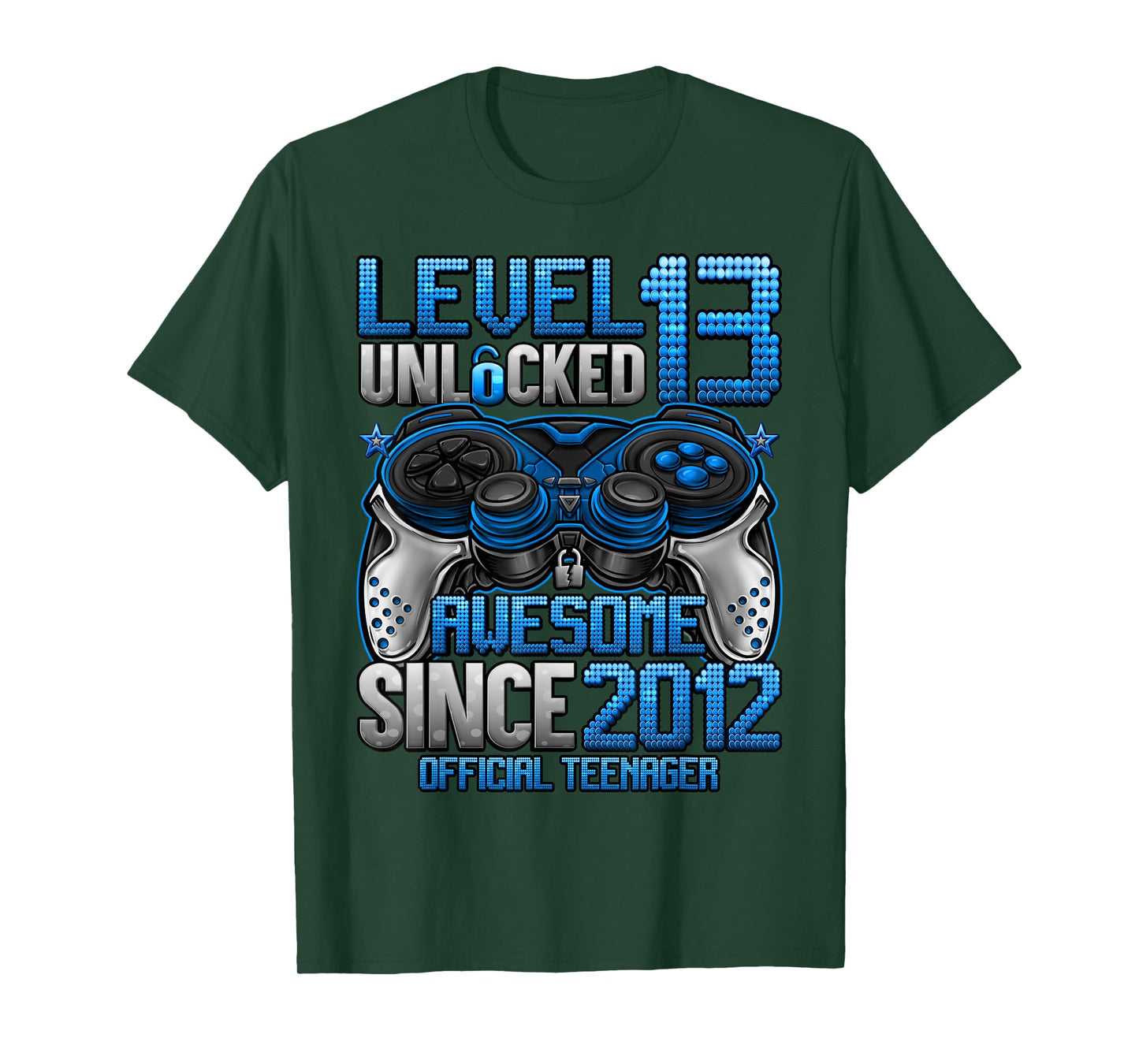 Official Teenager Level 13 Unlocked Gifts 13th Birthday Boy T-Shirt