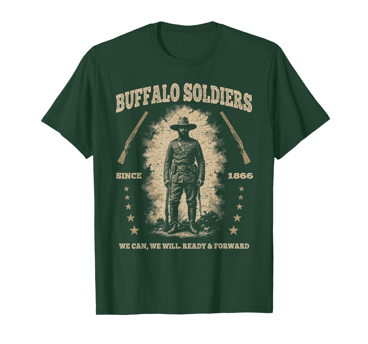 Buffalo Soldiers, African American Buffalo Black Culture USA T-Shirt