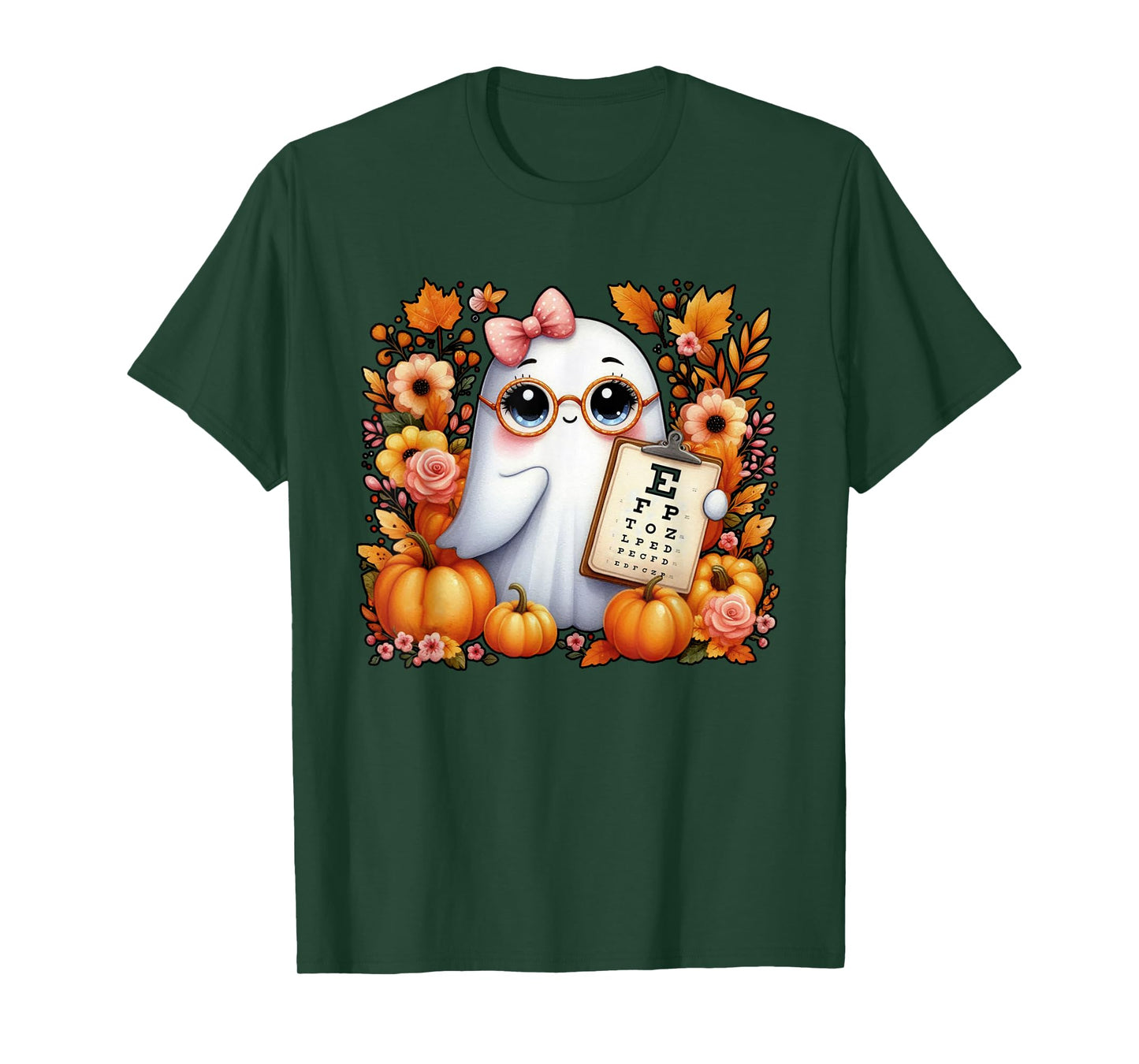 Halloween Vibes Optometrist Boo Ghost Optician Optometry T-Shirt