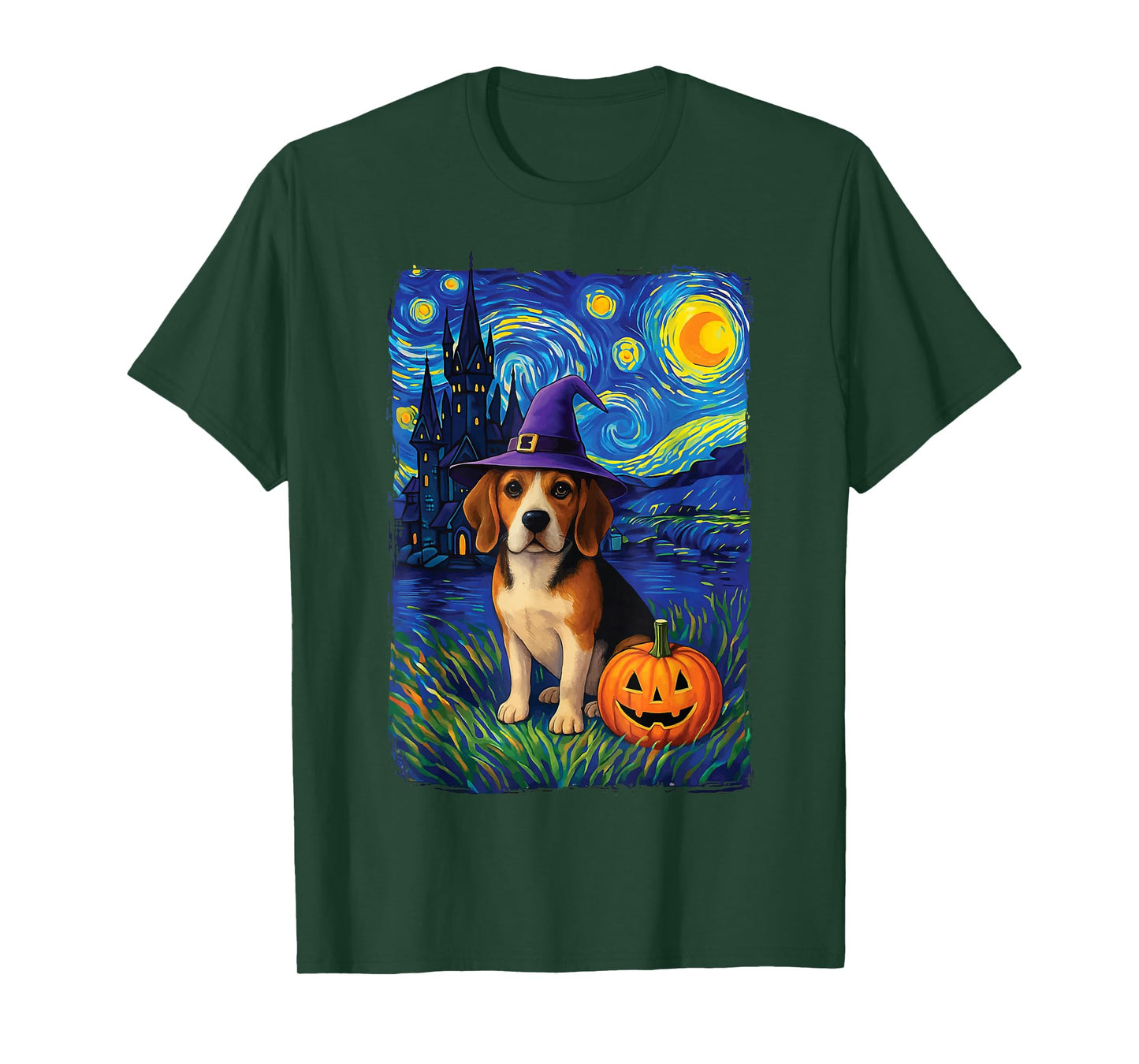 Beagle Starry Night Halloween T-Shirt