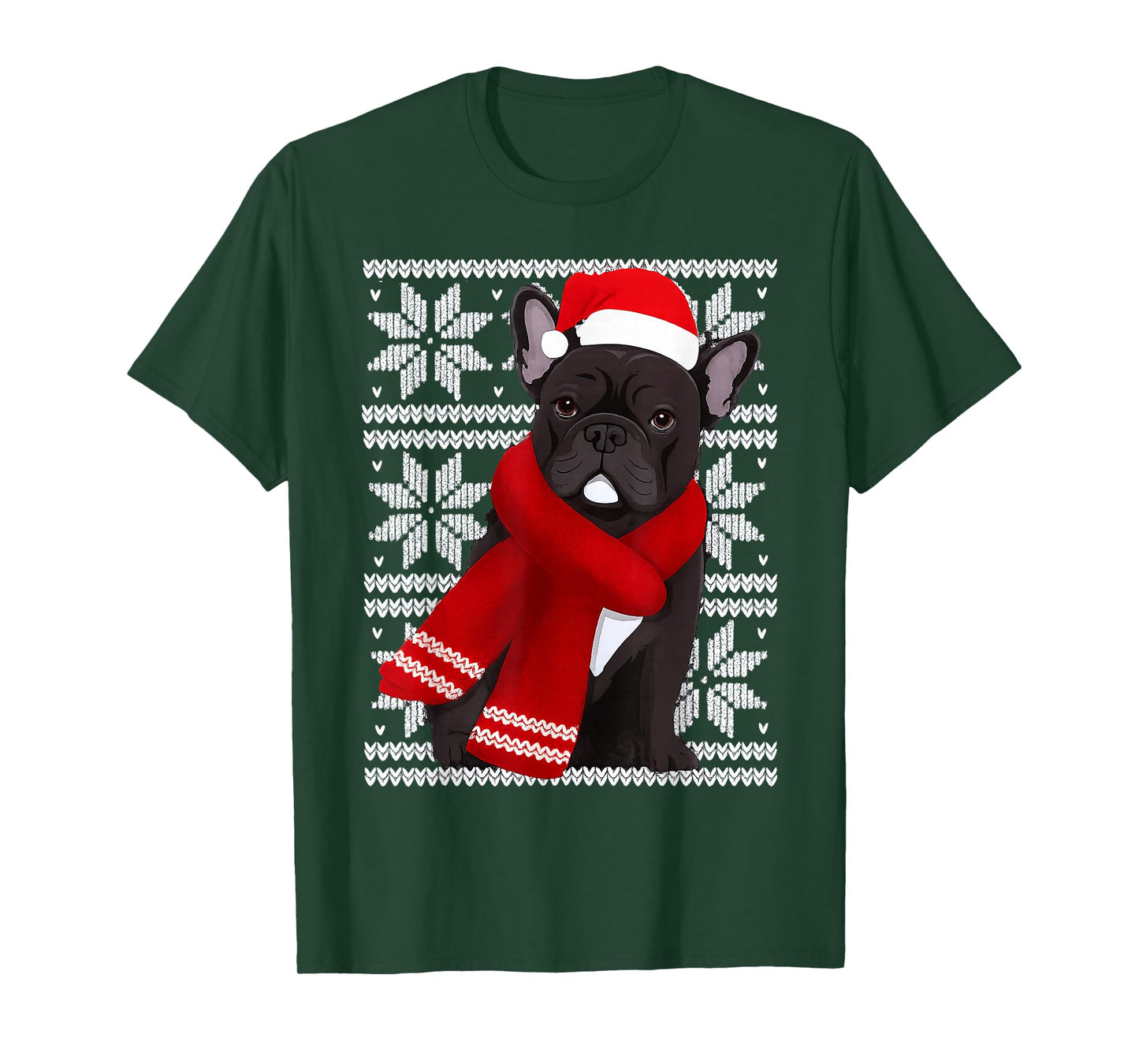 French Bulldog Ugly Christmas Holiday Dog Lover T-Shirt
