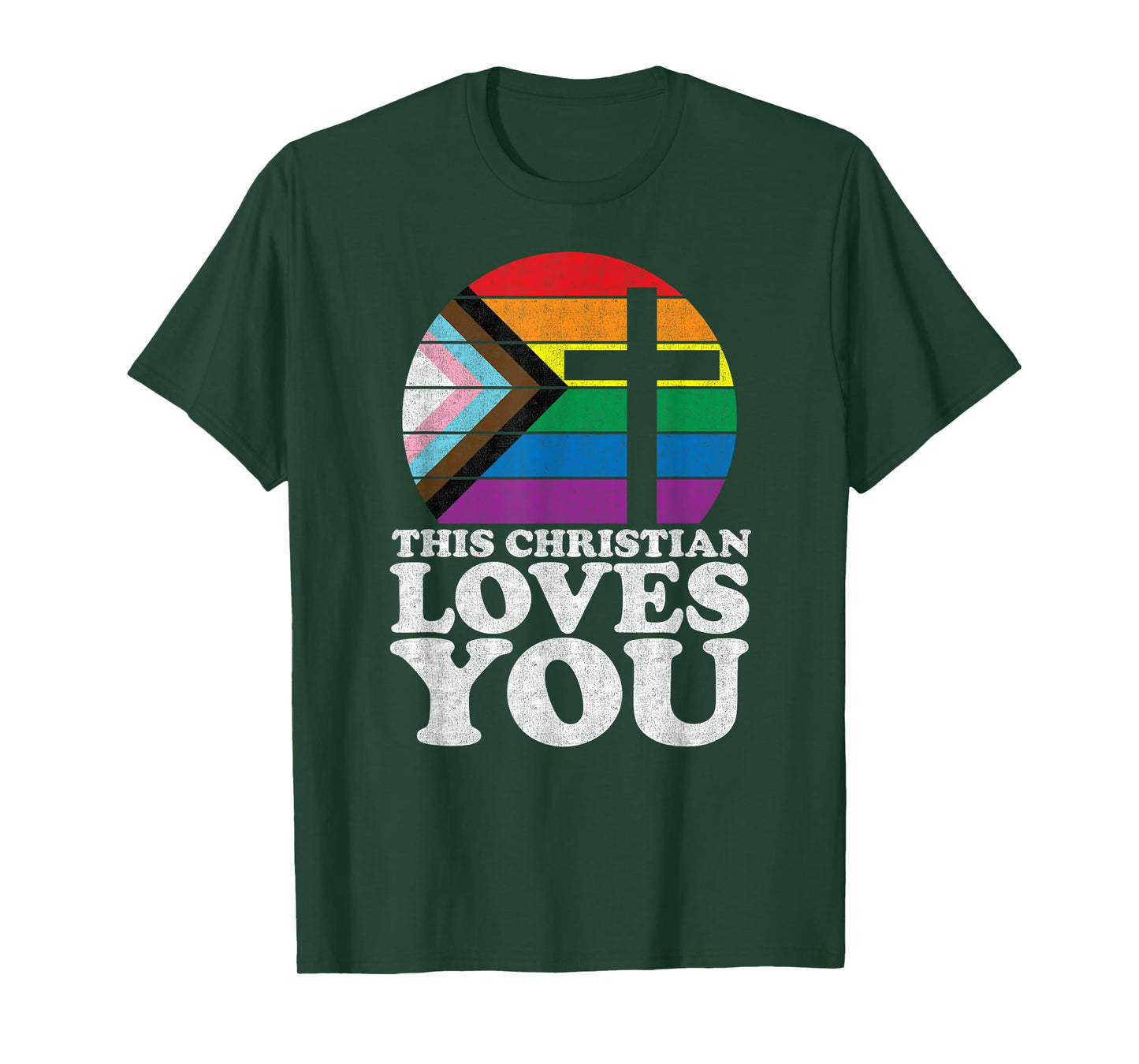 Christian Ally Pride Shirt This Christian Loves You T-Shirt