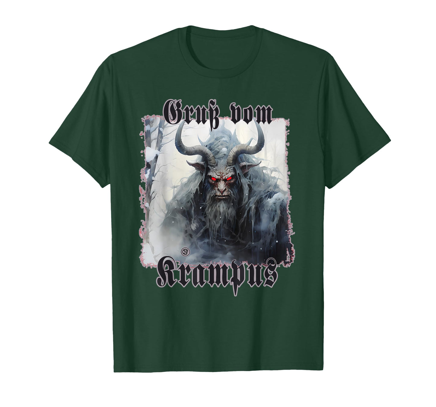 Greeting from Krampus Christmas Legend Figure T-Shirt