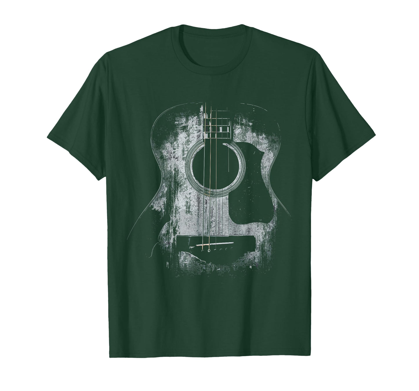 Distressed Acoustic Guitar Player Rock & Roll T-Shirt