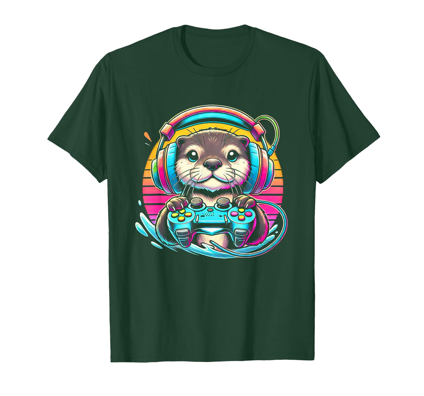 Otter Funny Video Game Controller T-Shirt