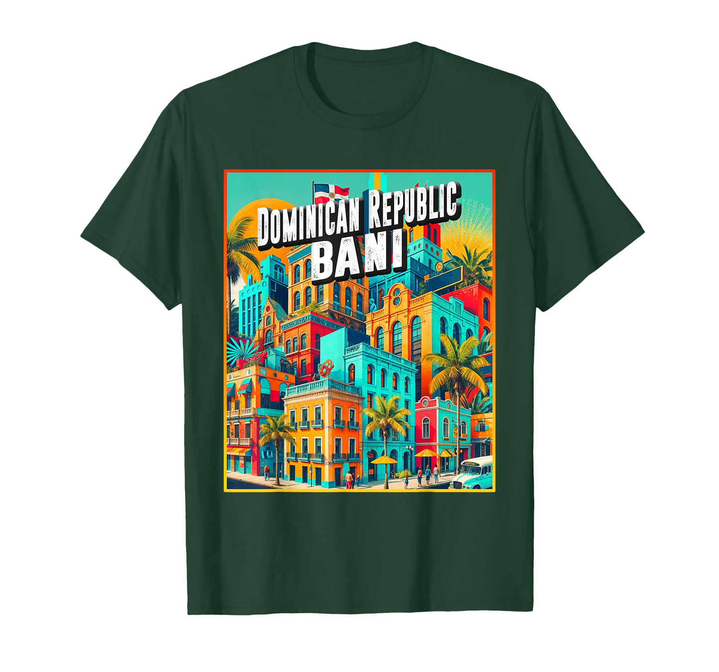 Bani Dominican Republic Shirt Family Trip Vintage Retro City T-Shirt
