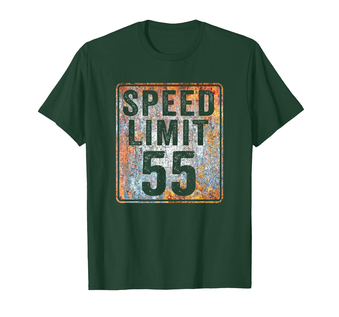Speed Limit 55 MPH Sign 55th Birthday 55 Years Old Driving T-Shirt